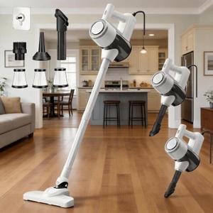 Corded Stick Vacuum Cleaner, Hardwood Floor Vacuum, 600W Powerful Hard Floor Vacuum Cleaners Powerful Upright Corded Vacuum Cleaner Suitable for Hair, Pet Hair, Wood Floors, Tile Floors Dorm