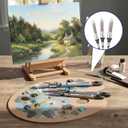 3Pcs Trim Paint Brushes, 0.45/0.6/0.7 Inch Small Paint Brushes for Walls, Edge Painting Tool for Baseboards, Corners, Touch Up Painting and Detail Work