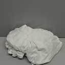 Wrap Around Dust Ruffle Bed Skirt - Antique White - for King Size Beds w/ 15 Inch Drop - Easy Fit Elastic Strap - Adjustable Pleated Bedskirt w/Brushed Fabric, Wrinkle Free Women, Men, Kids & Teens