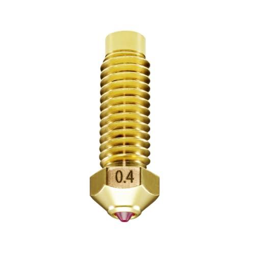 DUROZZLE Ruby Nozzle 0.4mm for Elegoo Neptune 4 Plus/Max 3D Printer, Hardened & Abrasion Resistant for Precision Additive Manufacturing