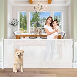Extra Wide Baby Gate for Large Openings Retractable Baby Gates Indoor Outdoor Extra Long Dog Gate for Doorway Stair Gates for Kids or Pets Extra Large Dog Gate for Stairs