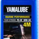Yamaha New OEM FC-W 4-Stroke Engine Oil, 1qt/32oz 10W-30, LUB-10W30-FC-12