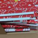 Maxcheck 48 Pcs Valentine's Day Treat Boxes Valentine Heart Cookie Boxes with Window 12 x 5.5 x 2.5 Bakery Box Heart Gift Box Candy Containers for Valentines Party Favors