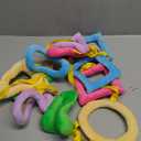 Woanger Shapes Walking Rope for Preschool Walking Rings for Toddlers 100th Day of School 10 Colorful Handle Leash for Toddler Class Line Rope 165'' Keep Children Calm Line Classroom Supplies(Cotton)