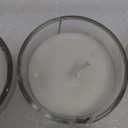 48 Pack White Unscented Clear Glass Filled Votive Candles. Hand Poured Wax Candle Ideal Gifts for Home Dcor Parties Weddings Holidays and Meditation (White)