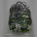 3 PCS 43.3 Inch Artificial Greenery Stems Fake Branches with Leaves for Vase Faux Plants Silk Flowers for Home Decor Indoor Serenity Blossoms White
