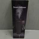 Waterless Scent Diffuser Starter Kit with 5 Oils, Luxury Hotel Style Cold Air Diffuser Oil Machine for Home, 1000 Sq Ft Coverage, Quiet Nebulizing Aromatherapy with Remote, Tower Fabric Design, Black