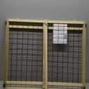 MYPET North States Wire Mesh Dog Gate: 29.5-50" Wide. Pressure Mount. No Tools Needed. Dog Gate 31" Tall, Expandable, Durable Dog Gates for Doorways, Sustainable Hardwood (29.5"-50" Wide, 31" Tall)