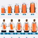 HEETA Waterproof Dry Bag for Women Men, 5L/10L/20L/30L/40L Roll Top Lightweight Dry Storage Bag Backpack with Emergency Whistle for Travel, Kayaking, Boating, Camping, Beach, Cruise Ship Essentials