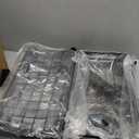 mixeshop Under Sink Organizer, 2 Tier Under Sink Organizers and Storage, Adjustable Height, Slide out Metal Cabinet Organizers, Pull out Cabinet Storage Drawer Shelf for Kitchen Bathroom Black 2Pack