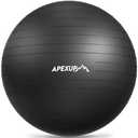 APEXUP Yoga Ball Exercise Ball Anti Slip Heavy Duty for Fitness, Balance & Core Workout, Balance Training, Pregnancy & Physical Therapy, 5 Sizes (XXL(31"~34") 85cm, Black)