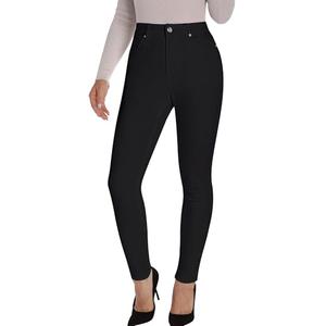 Utyful Black Jeggings for Women Tummy Control Classic Slim Fit Stretchy Skinny Pants Womens Jeans High Waisted Country Concert Outfit True, X-Large, True Black