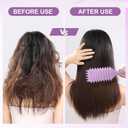 Candy Brush,Curly Hair Brush,Curl Defining Brush,Shaping and Defining Curls for Women Hair Brush for Combing and Shaping,Reduce Pulling and Curl Separation For Defined Curls(Purple)