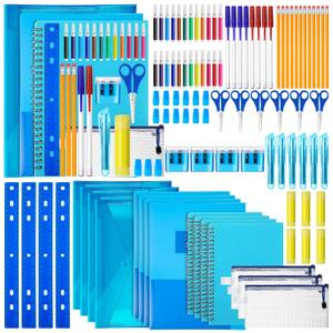 PerKoop 24 Sets School Supplies Kit for Kids Back to School Supplies Pack