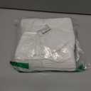 100% Cotton Flour Sack Dish Towels, Pack of 6, Blank Tea Towels Highly Absorbent for Kitchen, Drying and Cleaning 50x70cm (White)