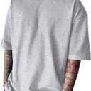 Men's Fashion Oversized T-shirts Workout Short Sleeve T-Shirt Dry Fit Lightweight Crewneck Tee Tops, 3XL 