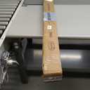 Warm Gold Double Corner Window Curtain Rods with Aluminum End Cap Finials and Brackets,1 Inch Diameter Dual Bay Window Curtain Rods, Adjustable 2 Sided 20-36" and 36-72" Center Double Rod