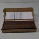 Floating Shelves Wall Mounted Set of 2, Farmhouse Wall Shelves for Storage with Lip, Display Picture Ledge Shelf for Wall Decor Bedroom Living Room Bathroom Kitchen - Walnut (15.7 In)