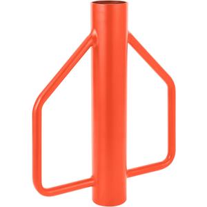 Fence Post Driver t-Post Pounder, Heavy Duty Steel Post Hammer with Handle for Wooden/u-Channel/Metal Fences, Orange 8lbs