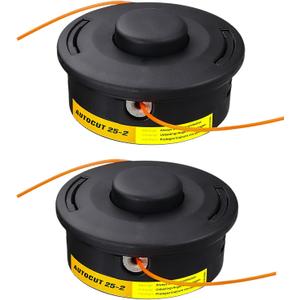 2 Pcs 25-2 Bump Feed Trimmer Head 4002 710 2191 Compatible with Stihl Weed Eater Head FS55 FS55R FS56 FS56RC FS70 FS70R FS80 FS85 FS90 FS90R FS91R FS94R FS100RX FS110 FS111R FS111RX Weedeater Parts
