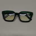 IBOANN Oversized Blue Light Glasses for Woman, Funky Fashion Glasses With Preppy Look, Reduce Screen Fatigue Computer Glasses (Medium, Basil Green)