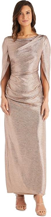 R&M Richards Women's Aurelia Metallic Gown, 14W
