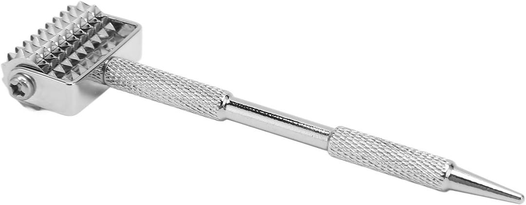 Brrnoo Stainless Steel Point Roller Pen, Ergonomic Design, Painless Acupuncture Tool, Multi Purpose Pain Relief, Facial and Body Massage, for Auricular Point