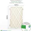 TRIGHTFILTERS 16x25x1 Air Filter MERV 11 HVAC Furnace Filter Pleated 2 Pack