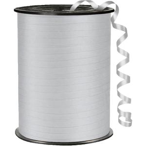 Crimped Curling Ribbon500 Yard1/5" for Crafts,Gift Wrapping, Balloon String, Baby Shower, Parties & Festivals, Florist Flowers (Silvery)
