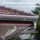 24 Pcs 5 Inch Gutter Hangers 5 Inch Hidden Gutter Brackets, Rain Gutter Hangers with Pre-Inserted Screws, Quick Screw Gutter Clips Gutter Parts for 5" K-Style Aluminum Gutter Repair