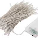 Emmliy Led String Lights for Decorative, 4.5V 4W DIY Ambient Light for Parties Weddings, Constant Brightness and Flicker Two Modes, Battery Powered, IP44 Waterproof (Multicolor) (Red, Yellow, Blue, Green)