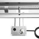 Skyflame Stainless Steel 24" Rectangle Fire Pit Drop-in Burner Kit with Extinguishing Protection Device, Flame Sensing, Electronic Spark Ignition, Gas Hose Connector for Propane