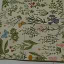 Wildflowers Floral Spring Table Runner, Butterfly Seasonal Summer Kitchen Dining Table Decoration for Home Party Decor,
13x72 Inch