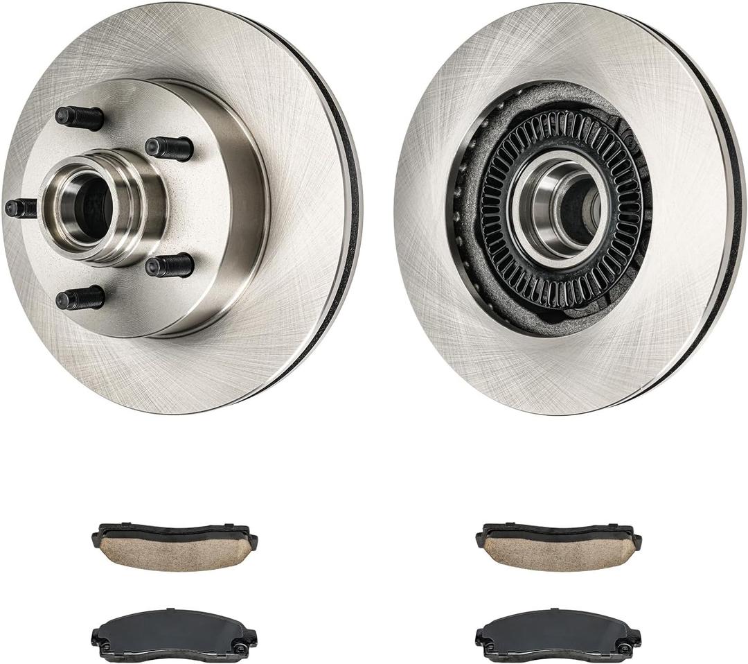 Front Brake Kit Rotors Ceramic Brake Pads for Ford 2003-2008 Ranger 3.0L, Ford 2003-2008 Ranger 2.3L, Ford 2003-2008 Ranger 4.0L, Mazda 2003-2009 B2300, Mazda 2003-2004 B3000,(10.27”, 261mm) | Ford 2003-2008 Ranger 2.3L, Ford 2003-2008 Ranger 4.0L, Mazda 2003-2009 B2300, Mazda 2003-2004 B3000,(10.27”, 261mm)