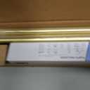 BlastHome Non-Adjustable Luxury Curtain Rods for Windows, 1 Rod Set, 5 foot Fixed Length (Two Rods Connect for a Seamless Look), Brushed Gold