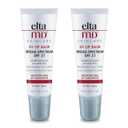 EltaMD UV Lip Balm Sunscreen, Moisturizes and Protects Dry Cracked Lips, Water Resistant up to 80 Minutes, Transparent Zinc Oxide Sunscreen (0.28 Ounce (Pack of 2)) Best Before 2025/08, 2026/08