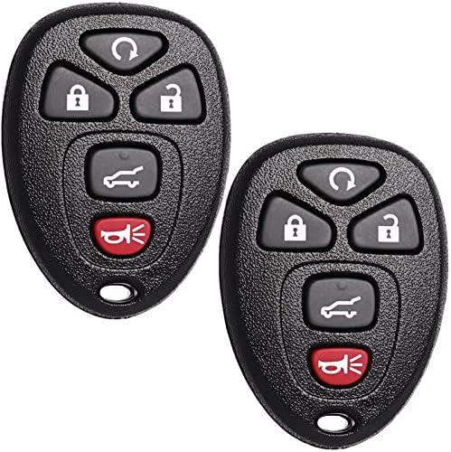 SUPALAND Remote Key Fob Replacement Fits for Chevy Traverse 2007-2016 Tahoe Suburban GMC Acadia Yukon XL Buick Enclave Cadillac Escalade Saturn Outlook OUC60270 OUC60221 Keyless Entry Remote Control