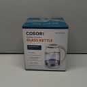 Cosori Electric Kettle, No Plastic Filter & Spout, Tea Kettle & Hot Water Boiler For Coffee & Tea, Water Heater & Teapot, Automatic Shut Off, Borosilicate glass, White, 1.7L/1500W (1.8 Quarts)