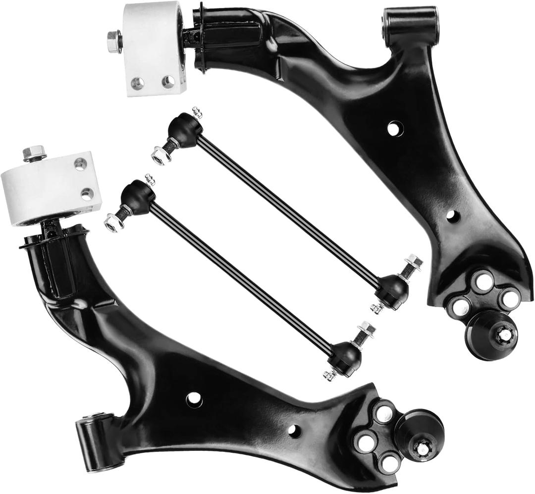 Front Lower Control Arms w/Ball Joints Sway Bar Links Replacement Suspension Kit for 2010-2017 Chevrolet Equinox, GMC Terrain (4pc)