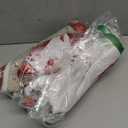 FZDHHY 4PCS Christmas Red Bathroom Decor Set Christmas Decorative Ball Shower Curtain Set Snow Bathroom Set Festivals Shower Curtains for Bathroom with Hooks 72x72 inch