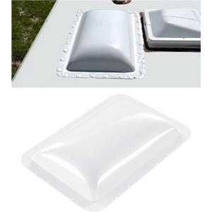 HECASA RV Skylight Replacement, 18" x 26" Camper RV Skylight Cover Fit 14" x 22" Shower Roof Openings for Camper Food Truck Motorhome Travel Trailer White