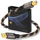 TODN HiFi USB Digital Audio Cable, USB A to B for Audiophile, O-C-C Core, DAC Cable for Computer/Sound Card/Piano/Amps, 10ft/3m
