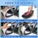 Blind Spot Mirror Adjustable 360 Degree Car Side Mirror, HD Glass Rear View Mirror Exterior Accessories for Car SUV Frame Thickness Less than 5MM (2 x Style 7)