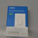 TP-Link Tapo Smart Light Switch, Single Pole, Neutral Wire Required, 2.4GHz Wi-Fi Light Switch Compatible with Alexa and Google Home, UL Certified, No Hub Required, White (Tapo S500) (1-Pack)