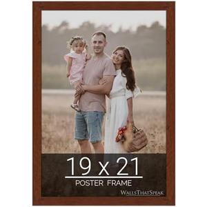 WallsThatSpeak 19x21 Brown Picture Frame, Wall Decor for Art and Photos