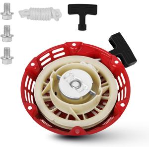 SOFO Pull Starter Assembly for Honda GX160 - Champion Generator Pull Start Assembly w/Pull Cord for Predator 212 Recoil Starter GX120 GX200 5.5 159cc 196cc 200cc 212cc 224cc 6.5HP Engines OEM Red