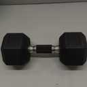 Philosophy Gym Rubber Coated Hex Dumbbell Hand Weights 30 LB