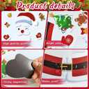 3 x Refrigerator Magnets Christmas Decorations Santa: 18PCS Gingerbread Tree Magnets for Kid (Non-reflective)