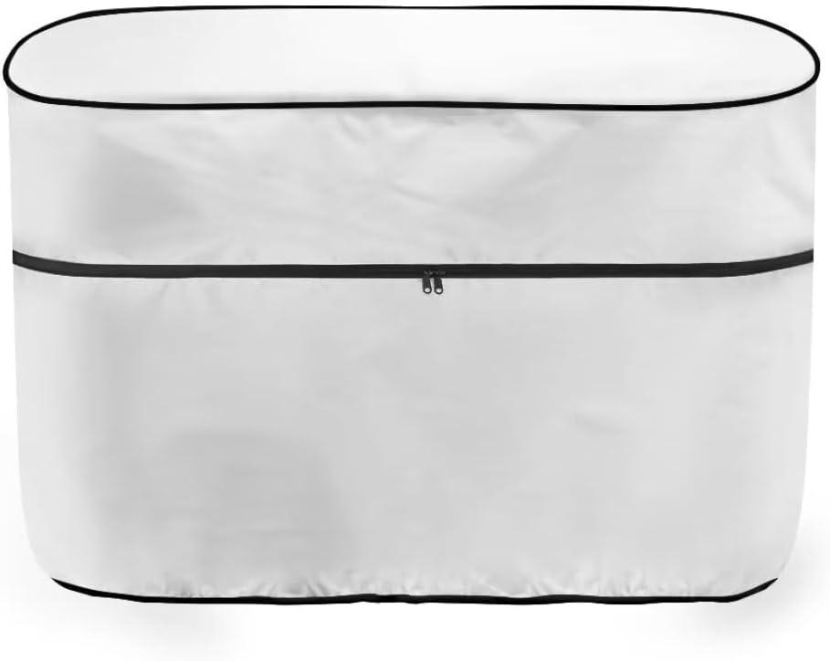 Coldinair White RV Propane Tank Cover for Double 20lb Tanks,Camper Propane Tank Cover Gas Cylinder Cover