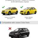 Wonderdriver 300lbs Lockable Roof Rack Cross Bars Compatible with 2013-2017 Subaru XV Crosstrek & 2012-2016 Impreza, Heavy Duty Aluminum Roof Rails Crossbars Cargo Canoe Black Rooftop Cargo.